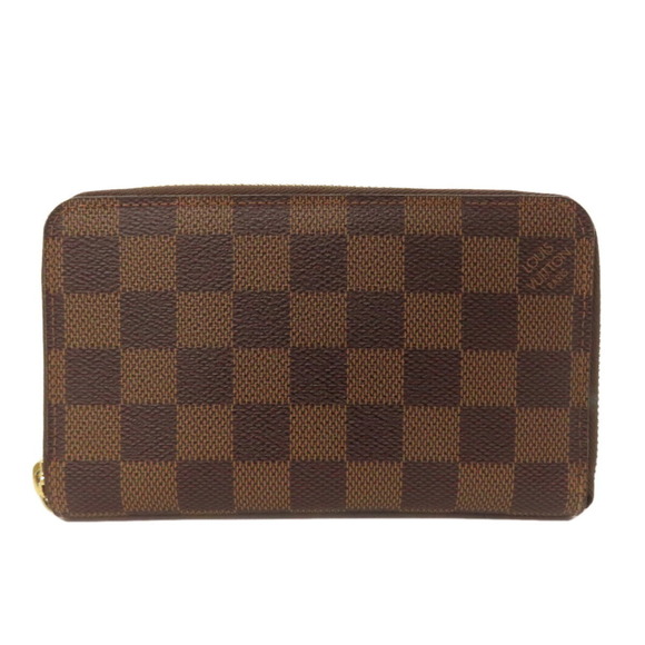 Louis Vuitton N60028 Zippy Compact Wallet Damier Canvas Women's